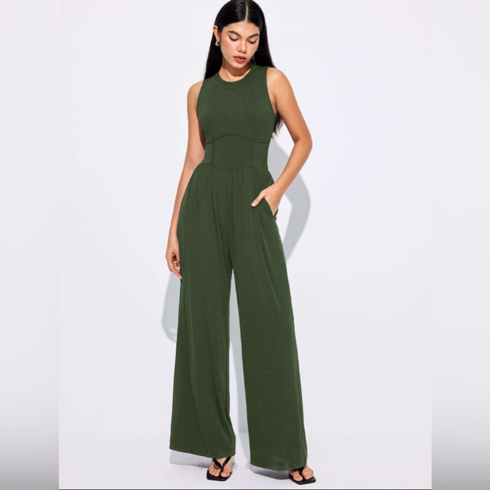 Cider women wide‎ leg jumpsuit size M